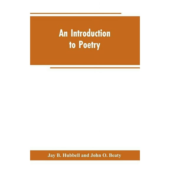 An Introduction to Poetry, (Paperback)