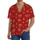 thumbnail image 1 of Balery Gingerbread Man Camisa Casual de Manga Corta con Botones para Hombre, Texturizada, Estilo Cubano, para Playa, Verano-3X-Large, 1 of 5