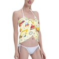 thumbnail image 4 of Kll Heavy Equipment Print Women'S Sarong Coverups Short Bathing Suit Wrap Skirt Beach Wrap Swimsuit Cover Ups, 4 of 7