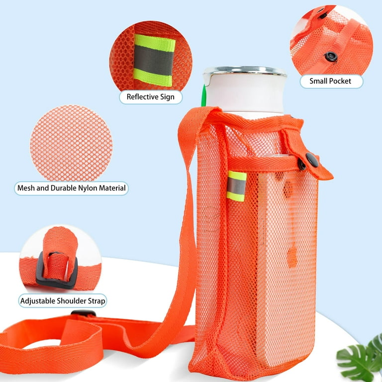 Water Bottle Holder Water Bottle Carrier with Adjustable Shoulder Strap  Beach Bottle Bag Water Bottle Sling Dog Water Bottle Sleeve for Sports Gym  Hiking Camping Walking 