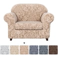 thumbnail image 1 of Subtrex Stretchy 2-Piece Washable Armchair/Lovesaet/Sofa/XL-Sofa Slipcover, Jacquard Damask Pattern, 1 of 6