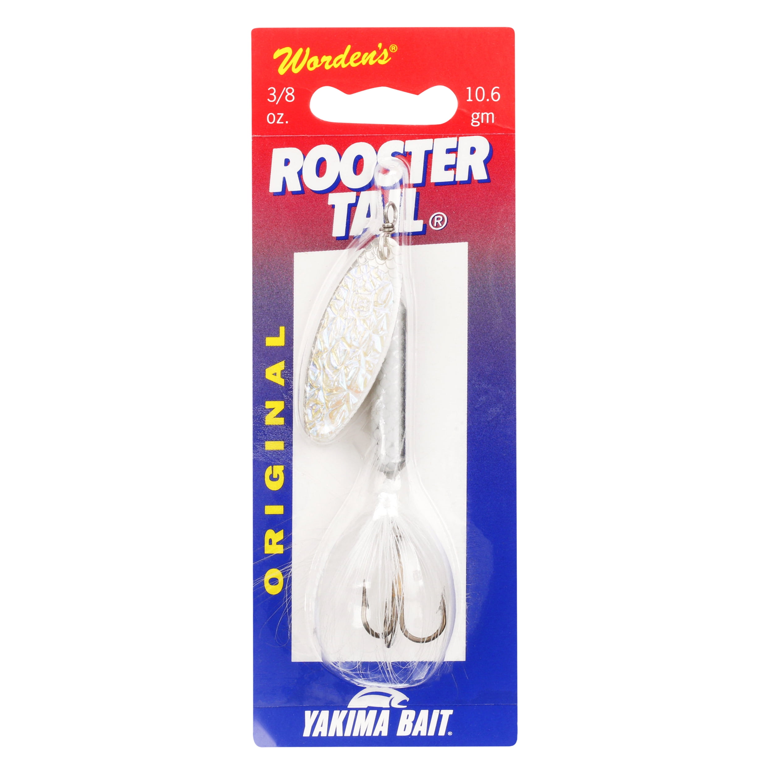 2 pack Rooster Tail, Flash White