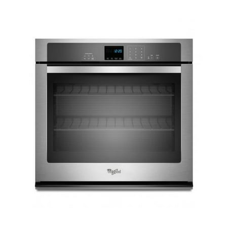 Whirlpool WOS51EC0AS 30 in. Single Electric Wall Oven Self-Cleaning in Stainless (Best 30 Double Wall Oven)