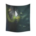 thumbnail image 2 of Tapiz de pared ABPHQTO Camino forestal Misterioso Con Luces Surrealistas 128x150 cm, 2 of 3