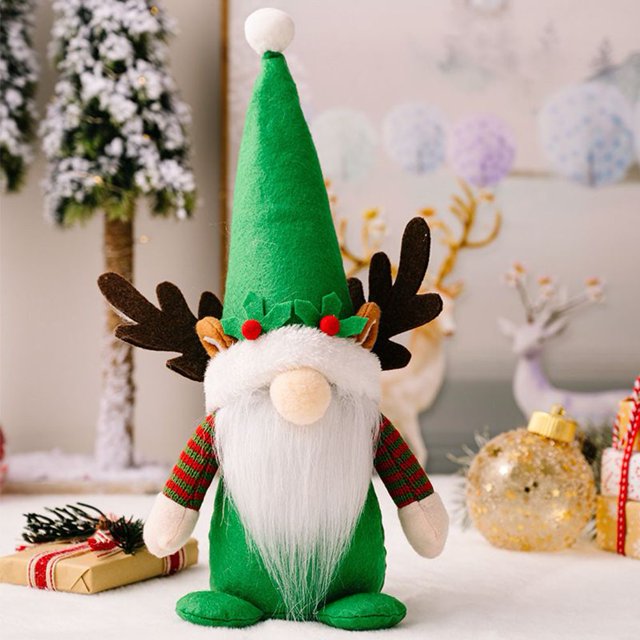 Grinchmas Christmas Gonk Gnome Decoration Gift Ornament 33Cm Tomte Faceless Doll
