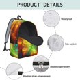thumbnail image 4 of Colorful Starry Sky and Universe Backpack for School, Cute School Bag with Adjustable Shoulder Straps and Padded Back, 15.7"x11.8"x5.5", 4 of 5