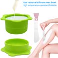 thumbnail image 1 of Doublure Chauffe-Cire avec Spatule à Cire Dépilatoire Bâton Échelle Claire Forme de Fleur Antiadhésive Réutilisable Cire Fondue Chauffe-Cire Pot de Remplacement, 1 of 8