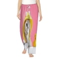 thumbnail image 2 of Lsque A Funny Cat Print Women's Pajama Pants, Lounge Pant - Comfortable Home Wear,Elastic Waistband, Stylish Design-Medium, 2 of 9