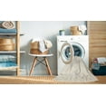 thumbnail image 2 of Ahgly Company Machine Washable Indoor Rectangle Contemporary Blanched Almond Beige Area Rugs, 5' x 7', 2 of 7