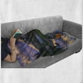 thumbnail image 6 of Yosemite Soft Flannel Fleece Throw Blanket, Peak in the Toulumne Meadows Area Idyllic Evening International Landmark, Cozy Plush for Indoor and Outdoor Use, 70" x 90", Multicolor, by Ambesonne, 6 of 6
