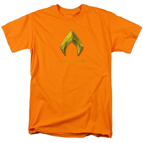 Aquaman Movie Aquaman Logo S/S Adult 18/1 T-Shirt Orange