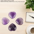 thumbnail image 2 of Piedras preciosas de cuarzo Piedra de curación con cristal natural Amor Fluorita en forma de corazón Piedra preciosa Decoración para el hogar DIY Fabricación de joyas Amonsee  NO, 2 of 6