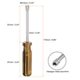 thumbnail image 2 of Uxcell 2pcs Metric Nut Driver 4mm Non-Magnetic 6 Point Hexagon Socket Wrench Screwdriver with Anti-Slip Handle, 2 of 6