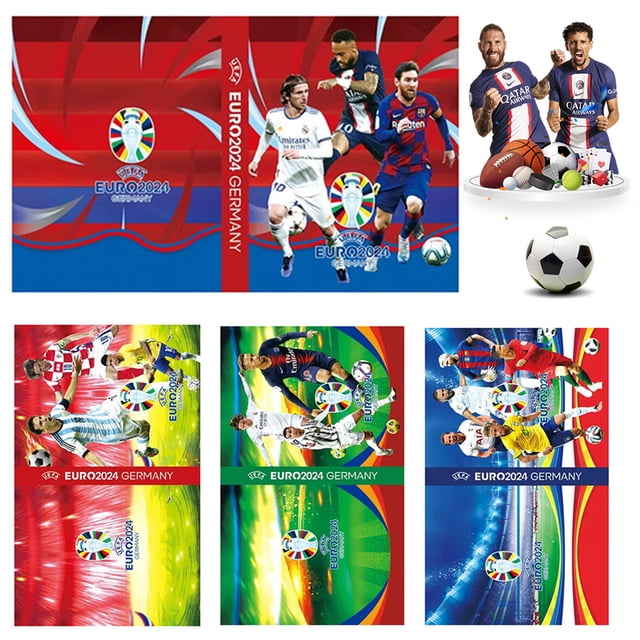 WDOplteas Folleto Protección Tarjetas Fútbol Con Soporte para Tarjetas Fútbol 3D para Almacenamiento Tarjetas