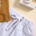 thumbnail image 7 of Durtebeua T-Shirt and Shorts Outfit Set Newborn to Little Kid Sizes,12-18 Months, 7 of 7