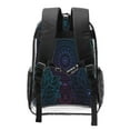 thumbnail image 2 of Honeii Boho Print Clear Backpack Heavy Duty Transparent Bag 17" See Through BookBag for Women Men Adults Work Festival Sports Travel, 2 of 7
