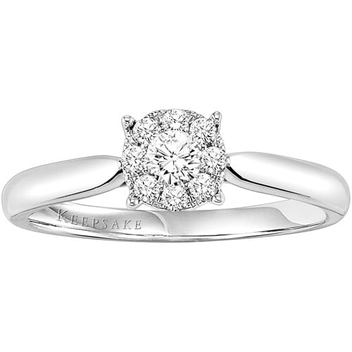 Keepsake Harmony 1/4 Carat Diamond Engagement Ring in Sterling Silver