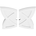thumbnail image 2 of 22"OD x 2"ID x 8 1/4"C x 1"P Cosmo Architectural Grade PVC Contemporary Ceiling Medallion, Two Piece, 2 of 4