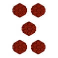 thumbnail image 1 of Advancent Molde para hornear Hexágono 7 Rejillas Molde para pasteles Molde para cocinar chocolate antiadherente de silicona, rojo ladrillo Rojo 5piezas, 1 of 6