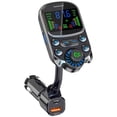 thumbnail image 1 of Bluetooth-Compatible Car Kit Lighter Handsfree FM Transmitter AUX Audio Wireless MP3 Player PD QC3.0, 1 of 5