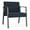 Midnight Sky, variant on Waterfall Reception Waiting Oversize Guest Chair / Charcoal Steel / Light Gray