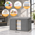Clothes Storbwith Metal Frame Foldable Organizers Containers For Sheets ...