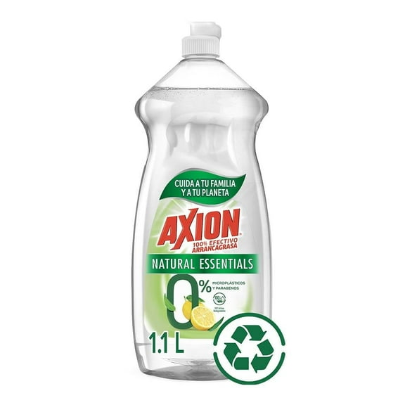 Lavatrastes Líquido Axion Natural Essentials100% Efectivo Arrancagrasa 1.1 L