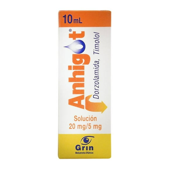 Anhigot 20 mg/5 mg solución oftálmica 10 ml