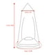 thumbnail image 3 of Cama universal con dosel domo Mosquitera colgante de red para hamacas individuales a extragrandes Cu TOMSHOO Azul, 3 of 7