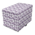 thumbnail image 1 of Hot Air Balloon Dog Crate Cover, Sky Transporation Vehicles in Purple Tones Repetitive Pattern, Easy to Use Pet Kennel Cover Small Dogs Puppies Kittens, 7 Sizes, Mauve Quartz and Lilac, by Ambesonne, 1 of 6