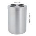 thumbnail image 1 of Stainless Steel Toothbrush Toothpaste Holder Stand for Bathroom Organization with 4 Slots for Family Use, 1 of 8