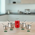 thumbnail image 2 of D&M Butter Warmer, Multi-Ply Clad Stainless Steel Coffee Pot, Milk Warmer, Chocolate Melting Pot, Small Saucepan with Flat Bottom Induction Milk Pan with Hanging Hole (0.39 QT), 2 of 6