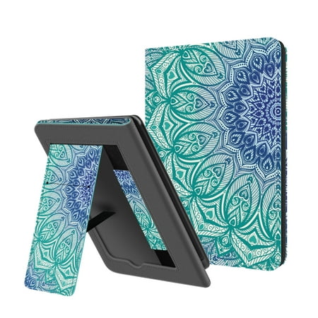 Ayotu Folding Case for All-New Kindle 10th Gen 2019 Release, with Auto Wake/Sleep, Lightweight Leather Hands-Free Stand Cover with Hand Strap (Not Fit Kindle Paperwhite), Jadeite