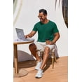 thumbnail image 3 of COOFANDY Men's Waffle Shirt and Shorts Set 2 Piece Outfits Casual Summer Tracksuits Set with Pockets, 3 of 6