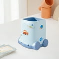 thumbnail image 4 of SLYNSHome Pen Holder Stand for Desk,Desk Organizer Cute Car Pencil Cup Plastic Makeup Brush Holder for Home,Office Supplies - Blue, 4 of 7