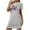 Gray, variant on CFLVAEK 4th of July Nightgowns for Women Soft Short Sleeve Nightshirts Casual Summer Crewneck Sleepshirts Novelty USA Flag Graphic Sleepwear M