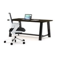 thumbnail image 3 of KFI Studios Urban Loft 9' x 3' Dining Table, Solid Wood Espresso Top, 3 of 7