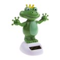 thumbnail image 2 of Solar Power Dancing Frog Doll Car Interior Ornament Home Decoration Birthday Gift, 2 of 5