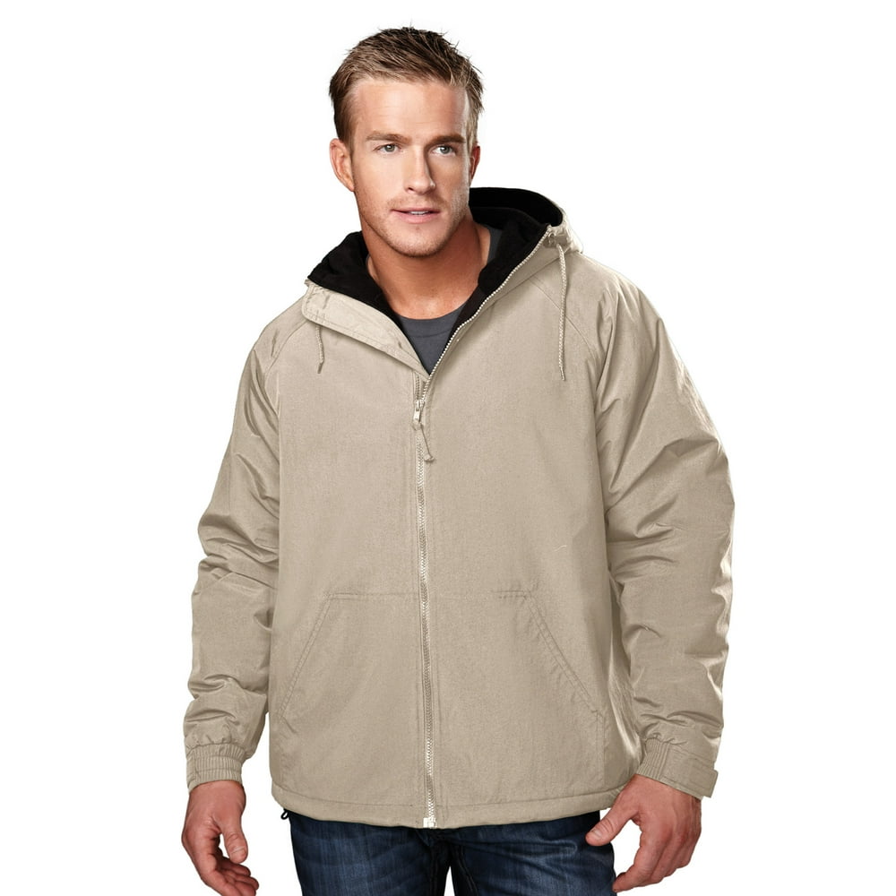 TriMountain TriMountain Men's Nylon Hooded Jacket With Fleece
