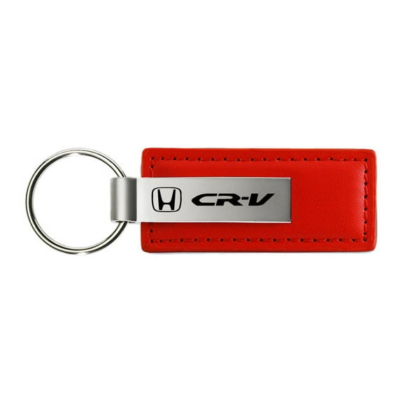 Honda CR-V Rectangular Leather Key chain (Red)