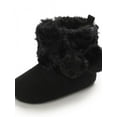 thumbnail image 5 of Topumt Baby Boys Girls Fleece Fur Knit Winter Warm Snow Boots Soft Sole Crib Shoes Booties for Newborn Infant Toddler, 5 of 7