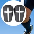 thumbnail image 1 of 2 piezas de mini espinilleras de fútbol, espinilleras de fútbol para adultos y niños, protector de espinillas ligero, espinilleras de fútbol Negro 10x6cm, 1 of 8