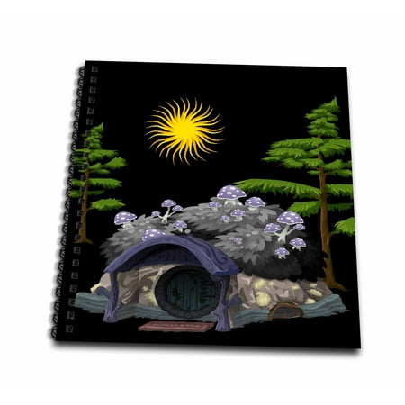 Hobbit House - 3dRose Hobbit House - Mini Notepad, 4 by 4-inch