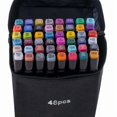 thumbnail image 3 of 48-Pack Marker Pens with Case - Colored Pencils Double-Sided Pens, 3 of 5