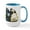 White/Blue Inside, variant on CafePress - Sunny Pugs Mugs - 15 oz Ceramic Large White Novelty Mug