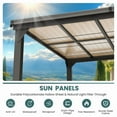 thumbnail image 4 of 10ft.×12ft. Hardtop Outdoor Gazebo Pergola Aluminum Framed with Sloping Pitched Roof for Garden, Patio, 4 of 5
