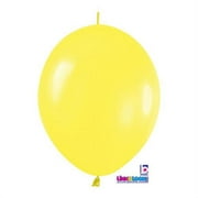 12" Fashion Yellow Link O Loon, Pack/50 Balloons