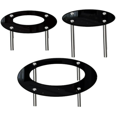 Black Acrylic and Metal Cake Stand for Display Use Suitable for Parties and Events 3 Sizes Available