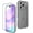 Gray, variant on Magnetic Case for iPhone 17 Pro,Shockproof Slim Cover Full Covered Camera Protection Slim Drop Proof Durable Protective Cases - Clear