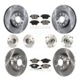thumbnail image 1 of Transit Auto Front Rear Hub Bearing Assembly Disc Brake Rotor and Semi-Metallic Pads Kit (10Pc) for Car Volkswagen Beetle with 272mm Diameter - Left Right Side (Driver Passenger) KBB-109605, 1 of 11